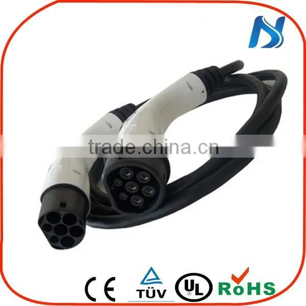 32 A IEC62196 3 phase EV charging cable with 5m TUV cord