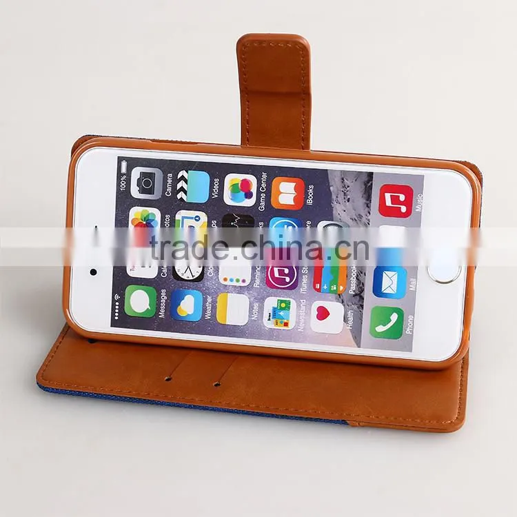 LZB New arrival leather flip case for iphone 6
