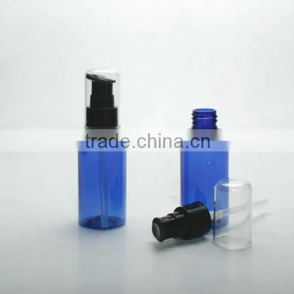 Treatment pump PET 60ml Square Blue Clear