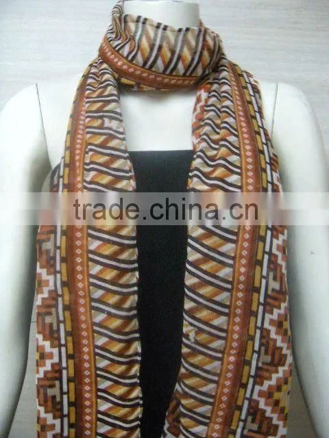 Latest Polyester Printed Stole/Scarf 2013