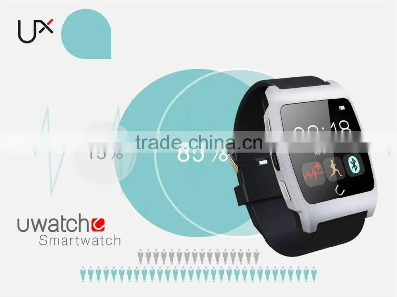 Bluetooth smart watch wristwatch UX Uwatch compatible with IOS and Android