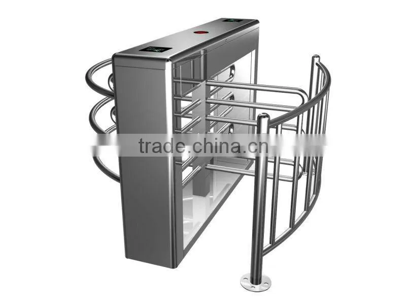 304 Stainless steel half height manual turnstile, baffle gate turnstile