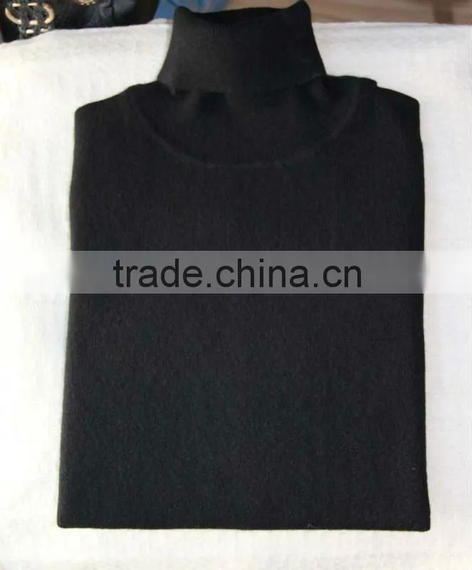 100%cashmere black men's turtleneck sweaters