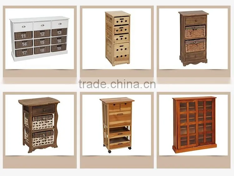 mirror standing customized wooden cabinet with drawer