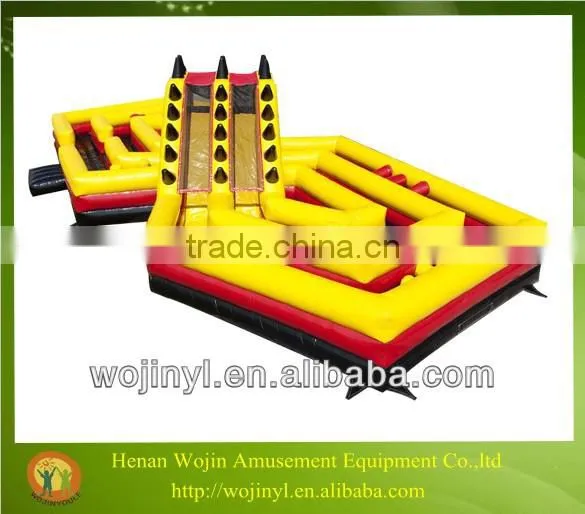 Adrenaline rush extreme inflatable obstacle course