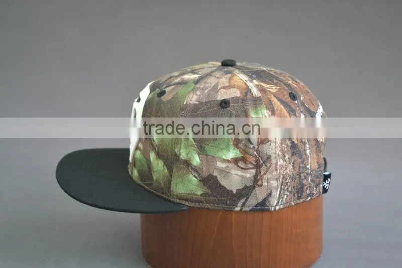 6 panel distressed camo hat