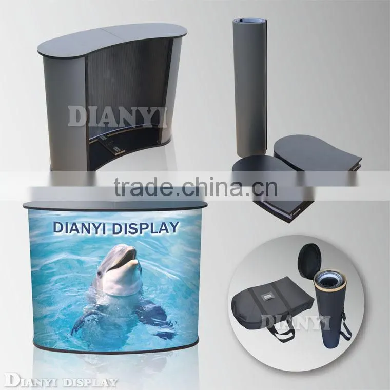 Low Price PP/Aluminum Promotion Table Modern Promotion Table