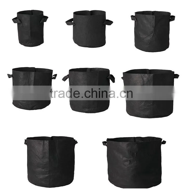 hydroponics fabric grow pot /plant fabric pot/non woven fabric grow bag