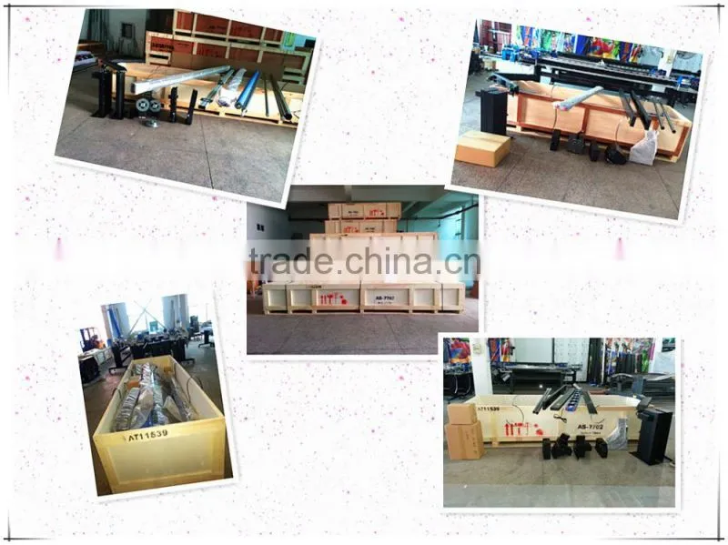 Large Format LED UVW Inkjet Printing machine for Printing on Textile/Leather / PU , CMYK+White Ink