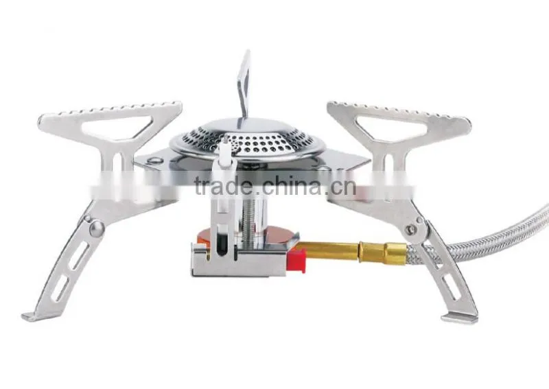 Outdoor Cooking Camping Gas Stove Mini Foldable Stainless Steel Gas Stove Furnace Split Type Butane Propane Burner