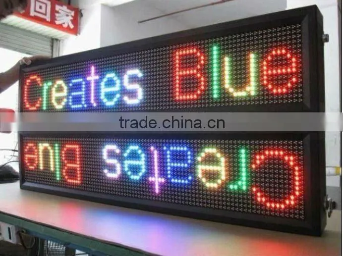 Remote controller tri-color moving led message sign /led shop sign /shop board led display