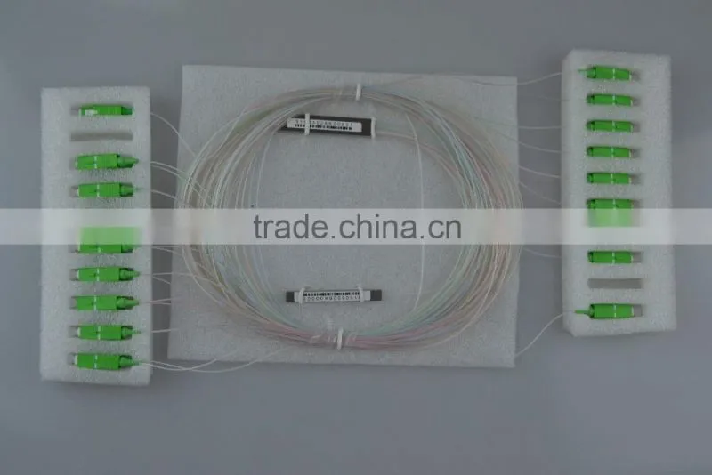 Bare Fiber FTTH Single Mode Optic PLC Coupler Splitter