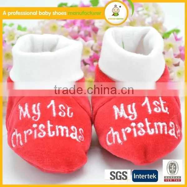 Wholesale shoes baby moccasins hot sale christmas first step winter