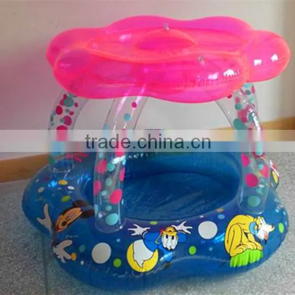 New design fashion cute lovely plam tree inflatable baby infant swimming float ring
