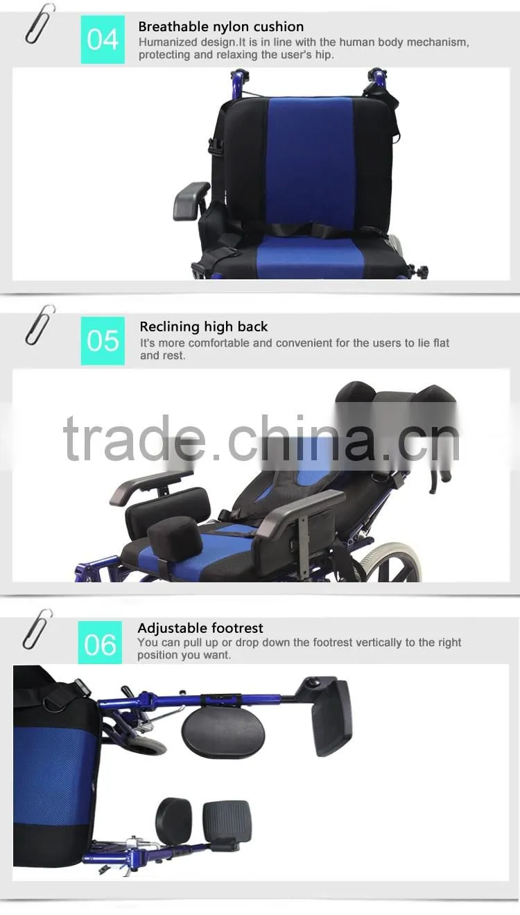 TOPMEDI medical equipment Foldable detachable cp Wheelchair for cerebral palsy