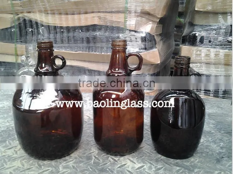 500ml amber beer growler with swing top