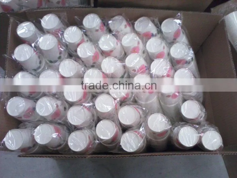 6 oz printed single wall disposable paper cup with logo print