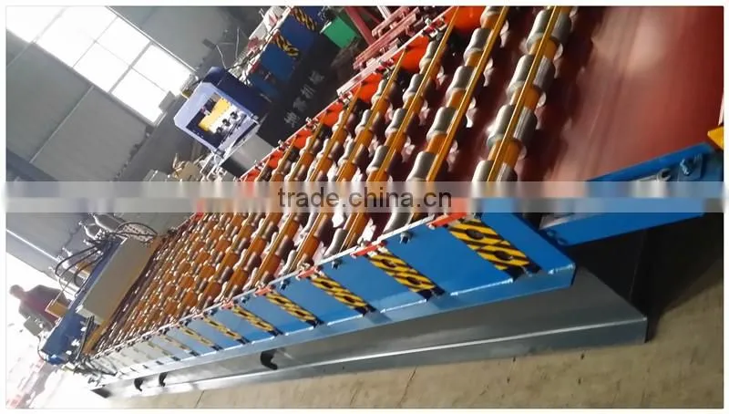 Colored Steel Roofing Step Sheets Cold Forming Production Line/Metal Glazing Step Tiles Roller Former Making Machinery