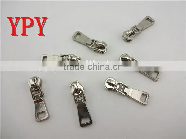 5# metal slider with puller(in Silver)