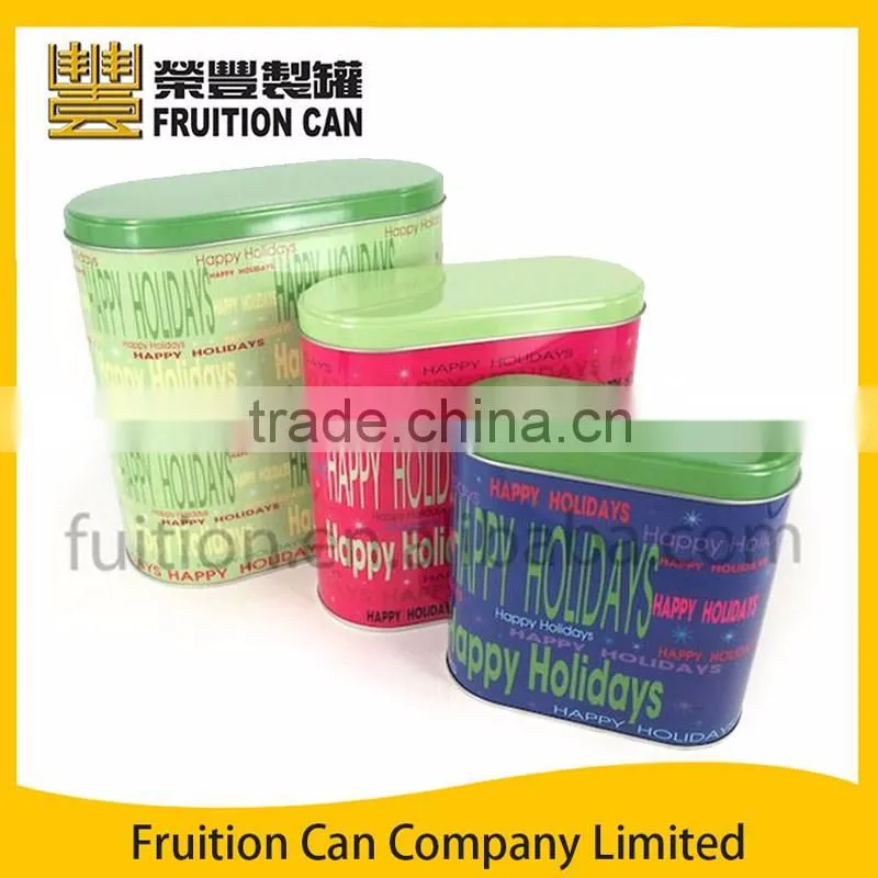 Food Safe Oval Tin Box for Food Packaging clear food packaging boxes