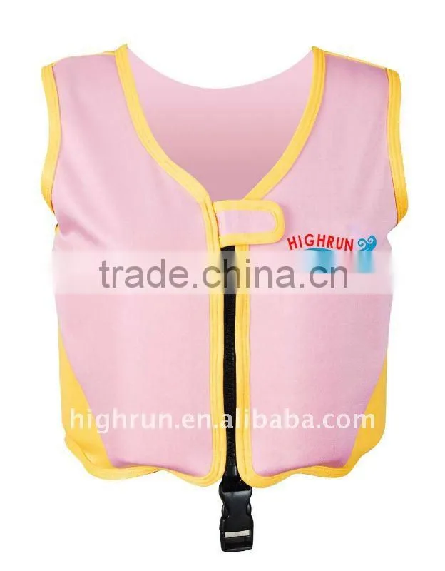 Children front zipper Neoprene Float Swim Vest