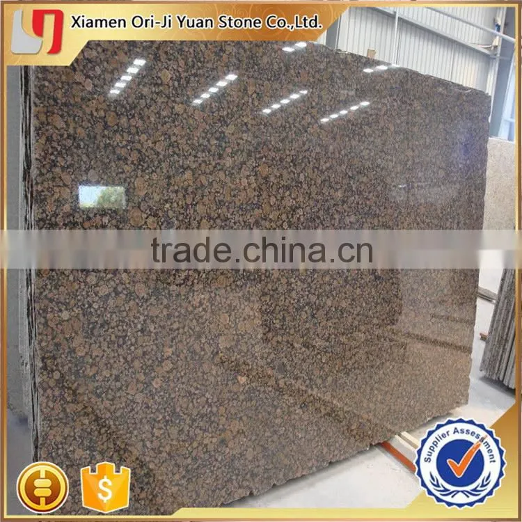 Cheap antique ice-flower brown granite slab