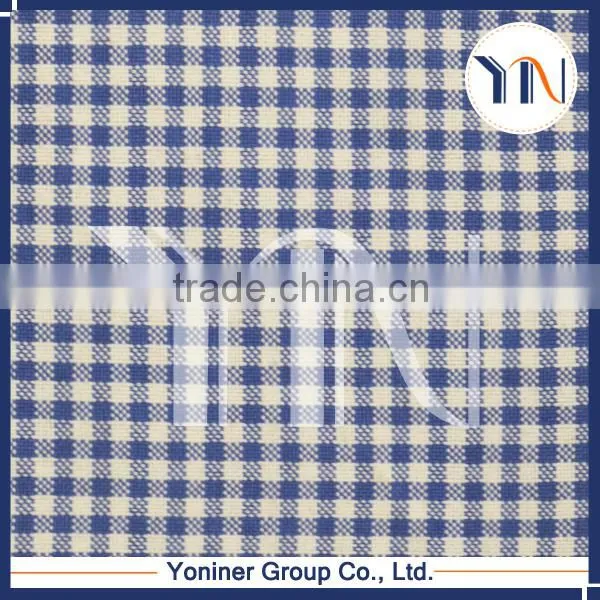 blue minimatt check checks curtain checks yarn blackout fabric for hotel