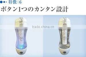 Rechargeable Hydrogen Water Generator Bottle Gyms Silky Made in Japan