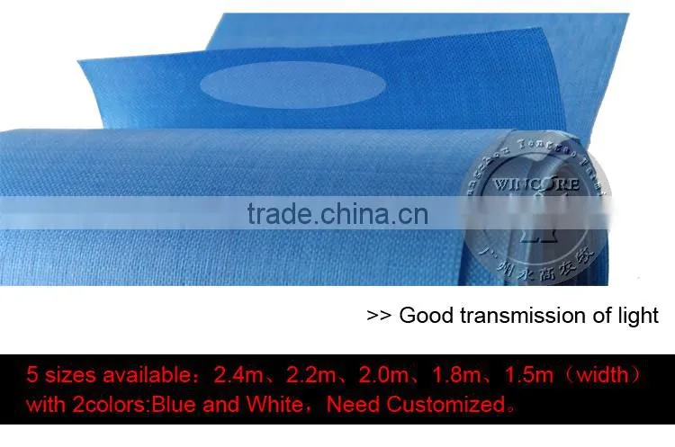 Blue , White coulor Poultry rolling curtain cloth, shade cloth volume curtain wind farms