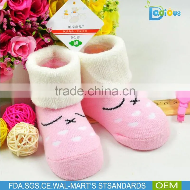 Cute Cotton Printed Baby Cartoon Socks Children Shoe Socks with 20 different design