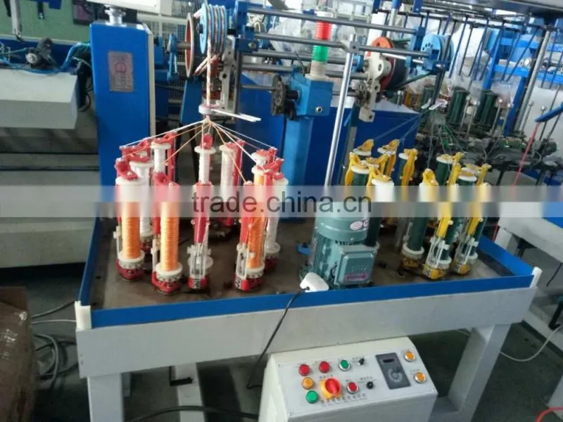 Rope braiding machine/diamond braided rope machine