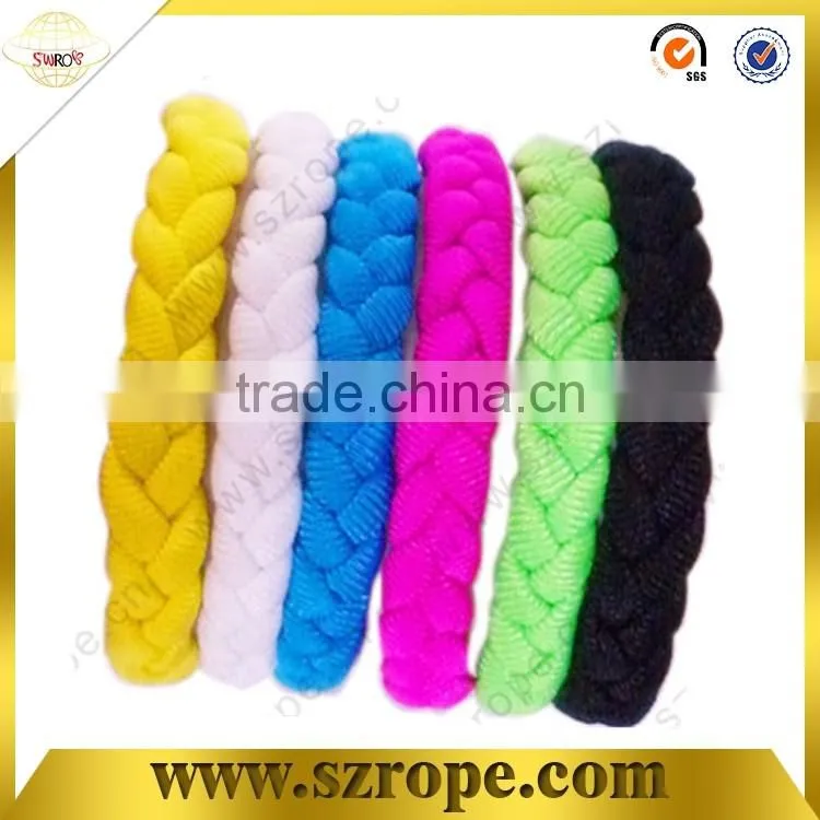 8mm cream-colored braided flat cord