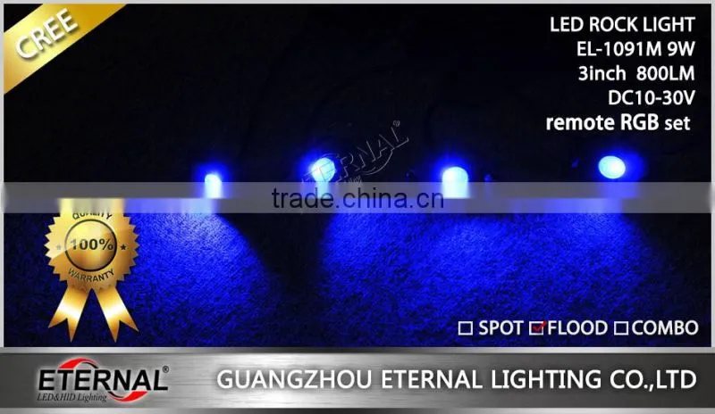 4/6/8/12 POD Rock LED Off Road Jeep ATV golf cart Truck Vehicle Rock Crawler Light RGB rock light