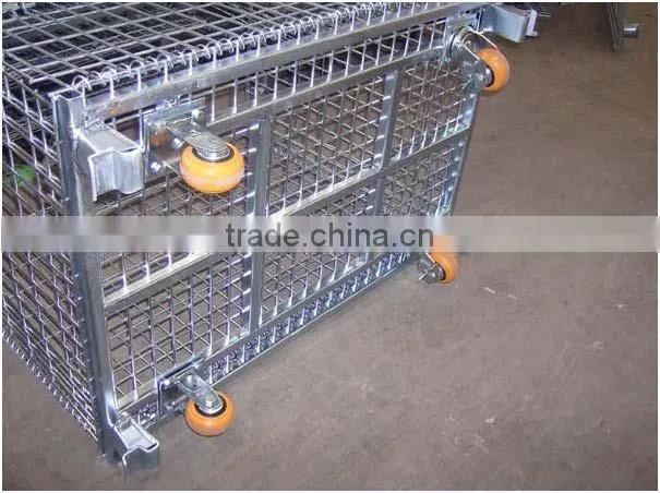 mesh box wire cage metal bin storage container wire mesh containers