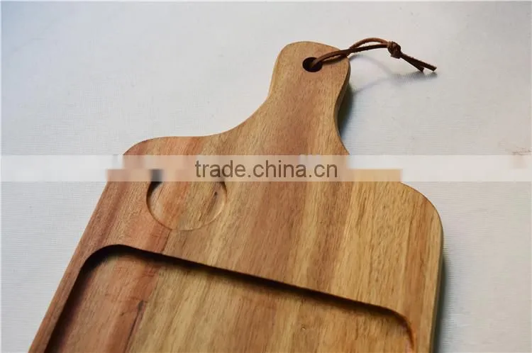 2015 new high quality handmade decorative wooden breakfast tray