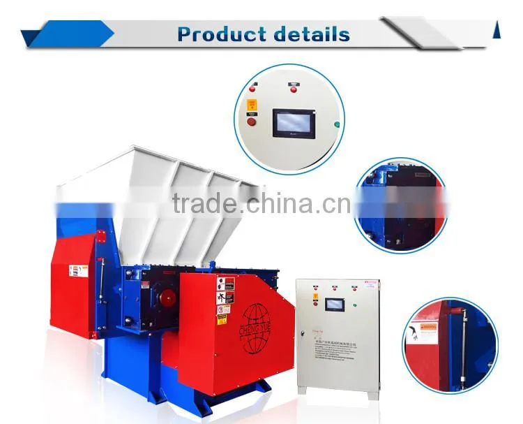 High efficient and quality Single Plastic Shredder tyre shredder