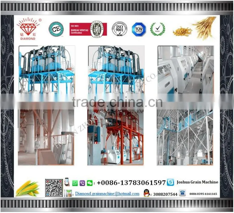 Complete set Corn processing machines Wheat flour milling machine
