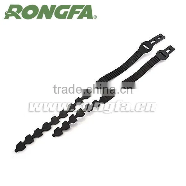 30cm Black Soft Rubber Tree Ties