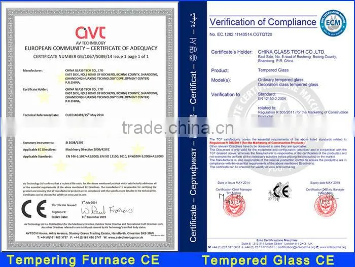 CE Approved Intelligent Control Horizontal Flat Glass Tempering Machine