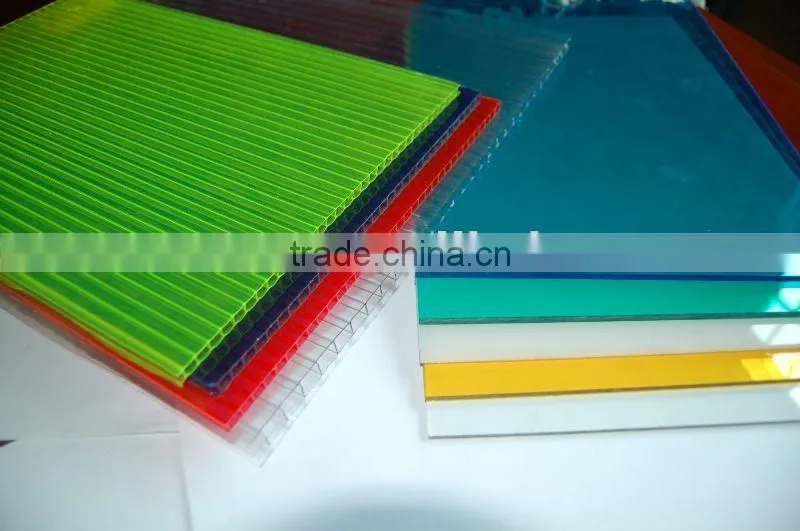 yellow polycarbonate sheet hollow sheet