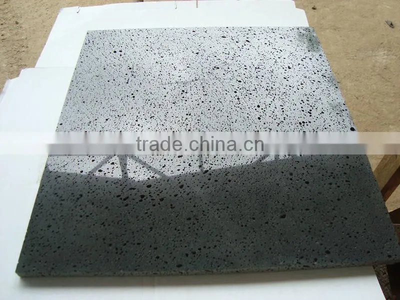 Lava stone tiles polished from Hainan province