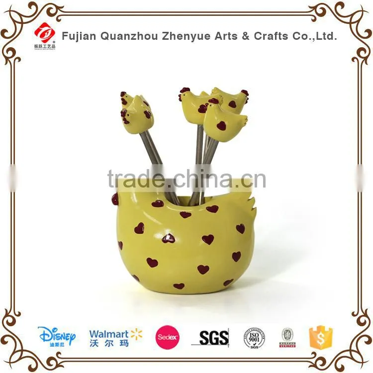 2015 resin lovely fruit fork
