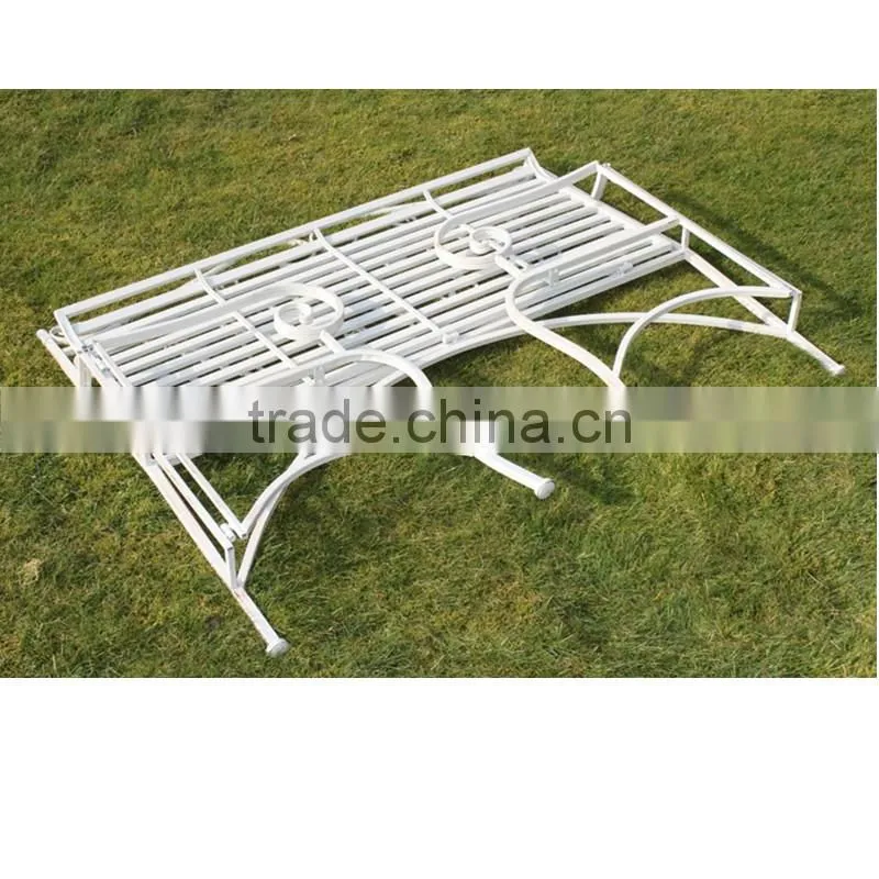 KD decorative vintage wrought iron bench