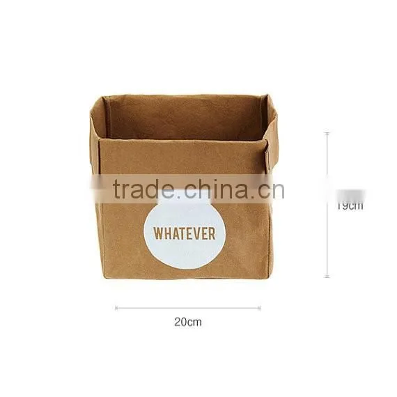 Green Field Reusable square kraft paper cheap sack home kitchen table storage bag