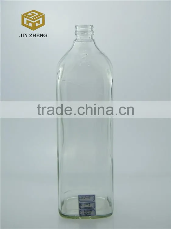 1000ml 1L glass vodka bttle glass bottle for sale low price made in china