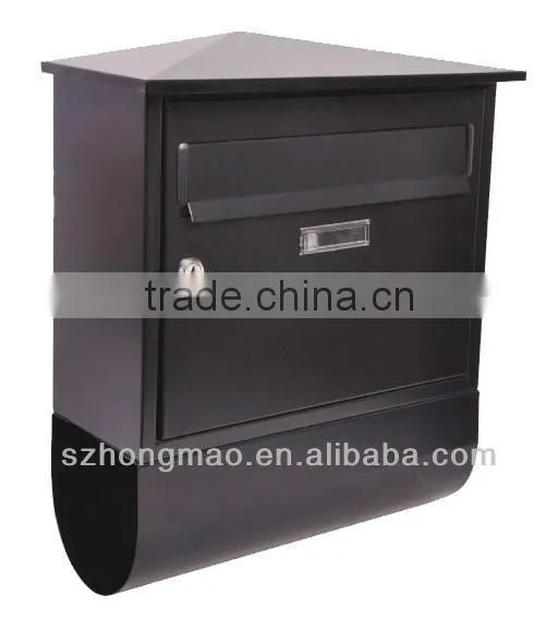 Wall mounted decorative outdoor mailbox