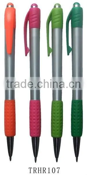 Hot sale silver painting plastic ball pen