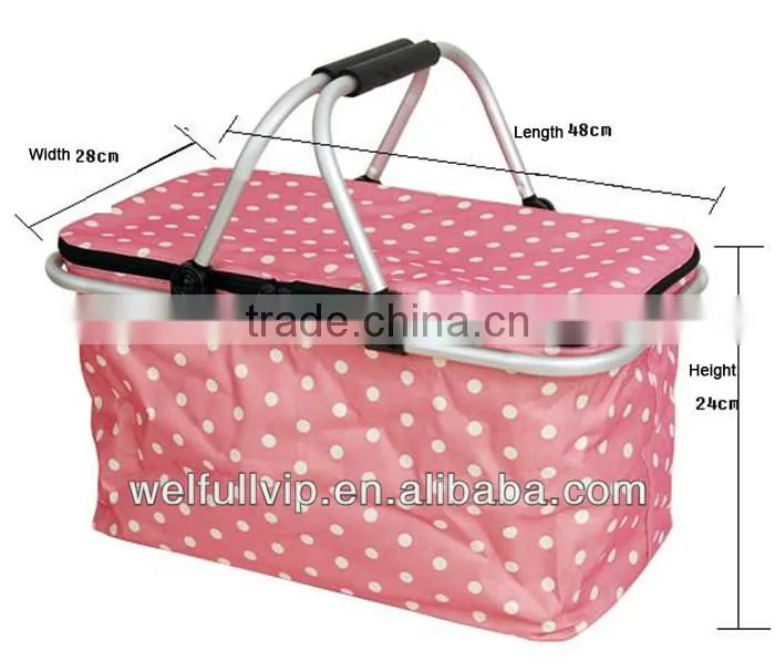 high quality durable picnic basket insulated