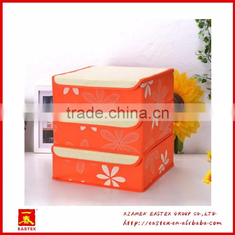 High quality peach skin 24 grid socks/bra/briefs storage Box