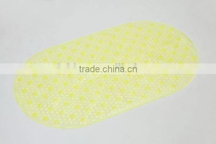 Fashionable non smell pvc-free safe and secure bath mat